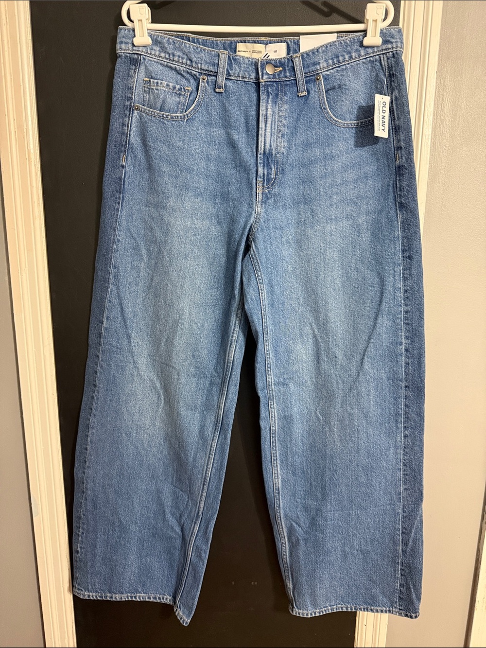 Old Navy Christopher John Rogers Baggy Wide Leg Jeans Size: 10 Inseam: 30”